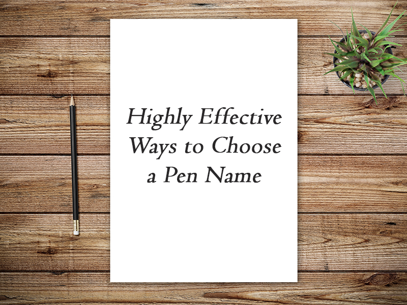 tips on how to choose a pen name